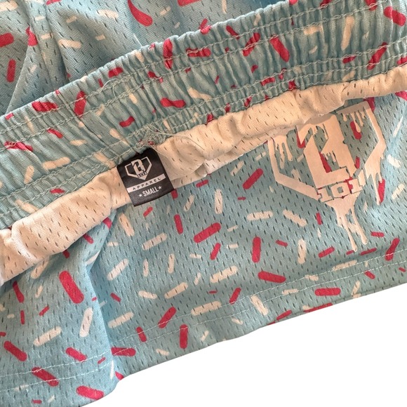 Baseball Lifestyle 101 Size Mens Small - Ice Cream Sprinkle Mesh Shorts + shirt - Picture 3 of 7